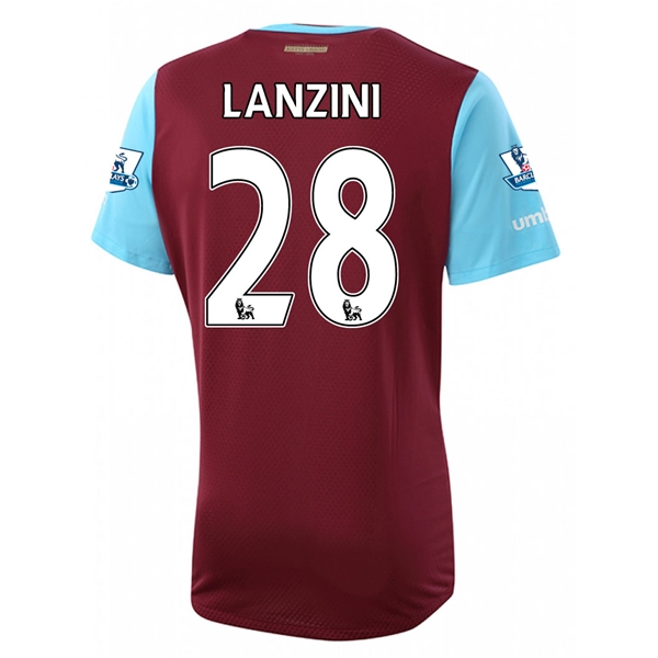West Ham 2015-16 LANZINI #28 Home Soccer Jersey